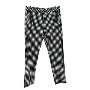 NWT Sfera Casual‎ Trouser Pants Black White Plaid Size 8 Career Business Pockets